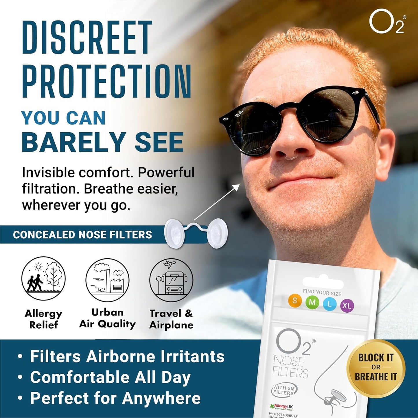 Invisible Nose Filters | Air Pollution & Allergy Protection | PM2.5 Filter