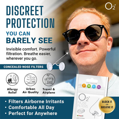 Invisible Nose Filters | Air Pollution & Allergy Protection | PM2.5 Filter