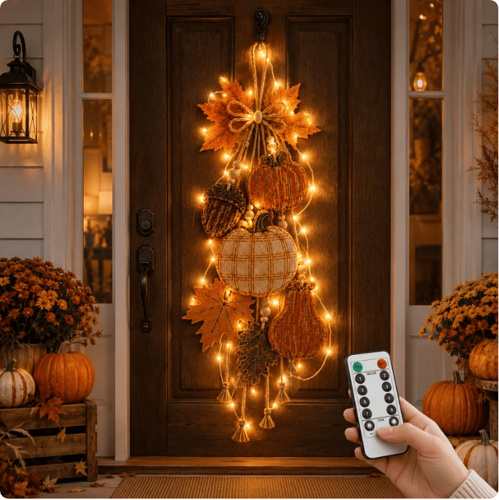 🔥LAST DAY 49% OFF - 🎃Rustic Harvest WoodenDoor Hanger