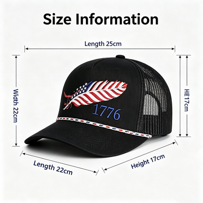 ✨Freedom Feather 1776 Trucker Cap – 1776–2026 American Trib