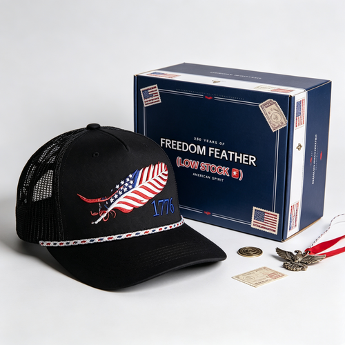 ✨Freedom Feather 1776 Trucker Cap – 1776–2026 American Trib