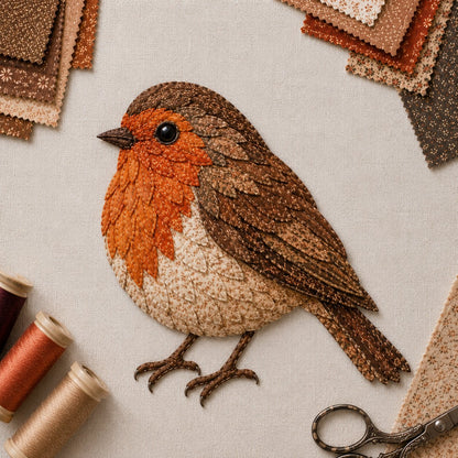 🧵 Beginner Friendly ✨ 3D Patchwork Bird DIY Craft Kit – Create a Layered Fabric Bird Worth Displaying