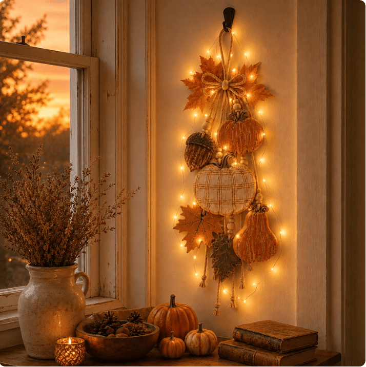 🔥LAST DAY 49% OFF - 🎃Rustic Harvest WoodenDoor Hanger
