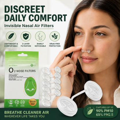 Invisible Nose Filters | Air Pollution & Allergy Protection | PM2.5 Filter