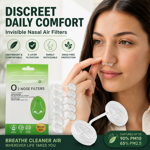 Invisible Nose Filters | Air Pollution & Allergy Protection | PM2.5 Filter