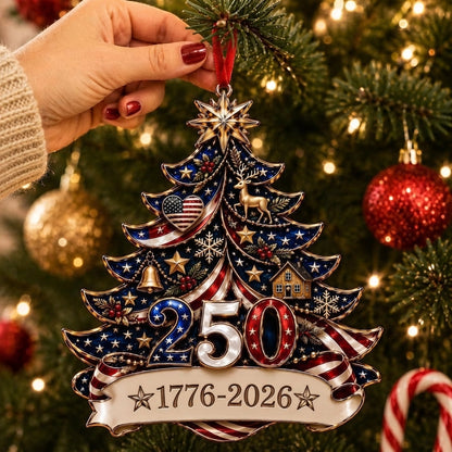 🇺🇸 America 250th Anniversary Christmas Ornament