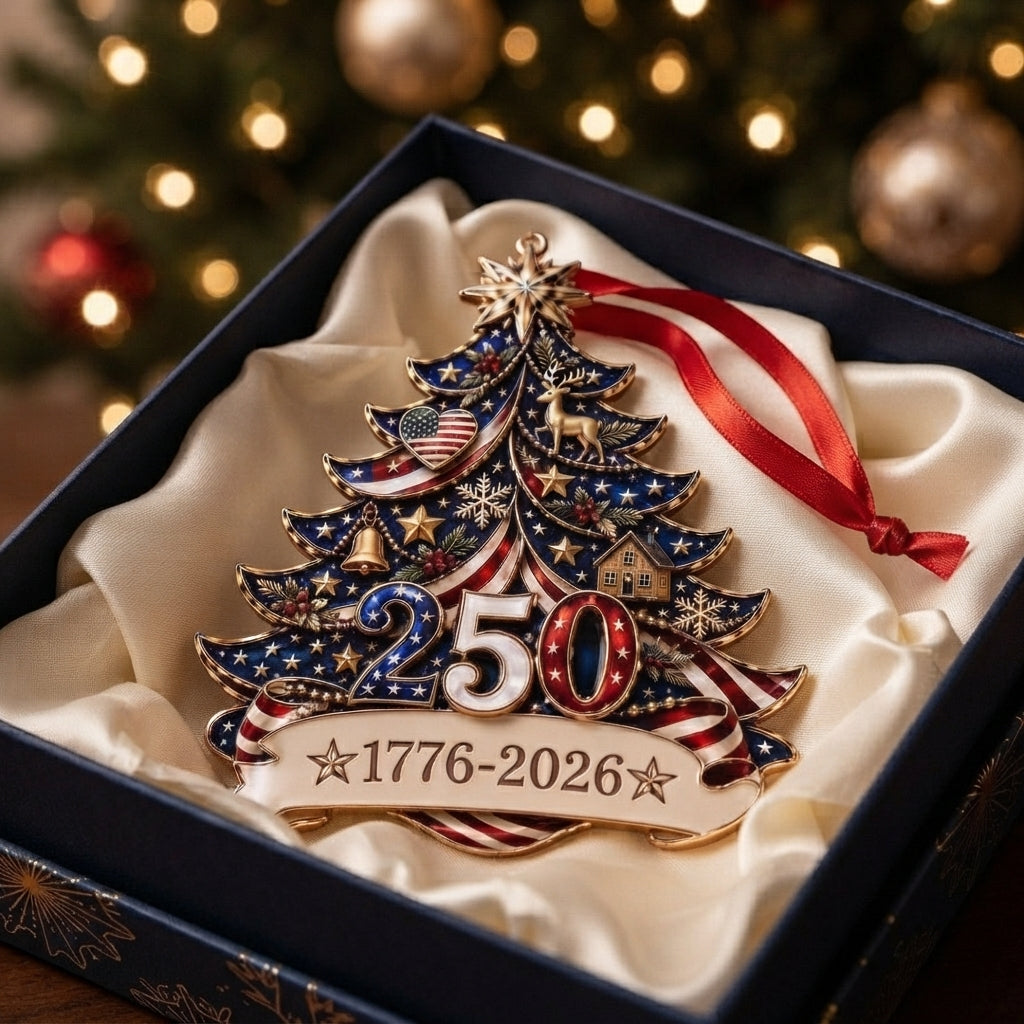 🇺🇸 America 250th Anniversary Christmas Ornament