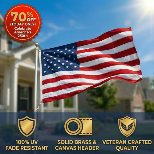 Last Day Sale 70% OFF🔥 |  🇺🇸American Flag – Celebrate 250 Years of Freedom 🇺🇸