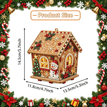 🔥 LAST DAY 49% OFF – 🎄Christmas Pearl Cottage Art Kit | Pre-Cut Wooden Panels, Sparkling Rhinestones, Pearl Beads & Complete Tools for a 3D Holiday House ✨