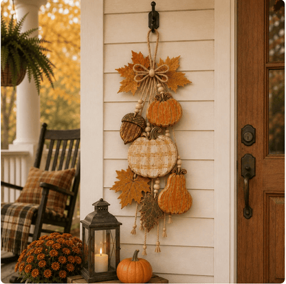 🔥LAST DAY 49% OFF - 🎃Rustic Harvest WoodenDoor Hanger