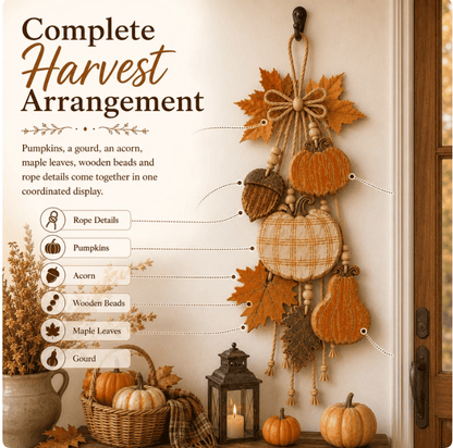 🔥LAST DAY 49% OFF - 🎃Rustic Harvest WoodenDoor Hanger