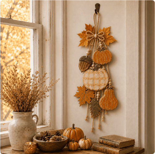 🔥LAST DAY 49% OFF - 🎃Rustic Harvest WoodenDoor Hanger